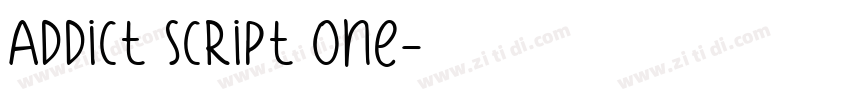 Addict Script One字体转换 Addict Script One字体转换